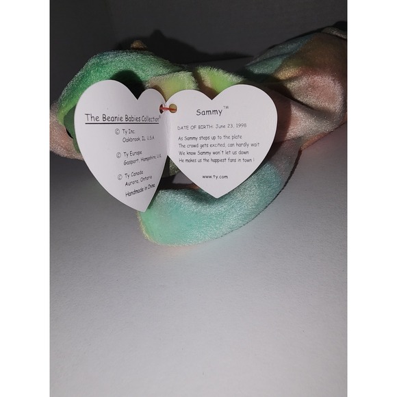 Ty Beanie Babies‎ Sammy The Bear Tie Dye 1998 - Picture 2 of 7